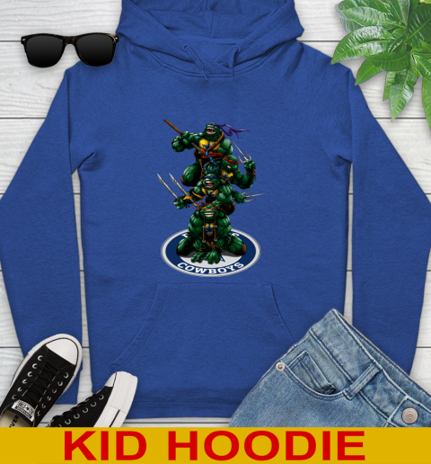NFL Football Dallas Cowboys Teenage Mutant Ninja Turtles Shirt Youth Hoodie 10
