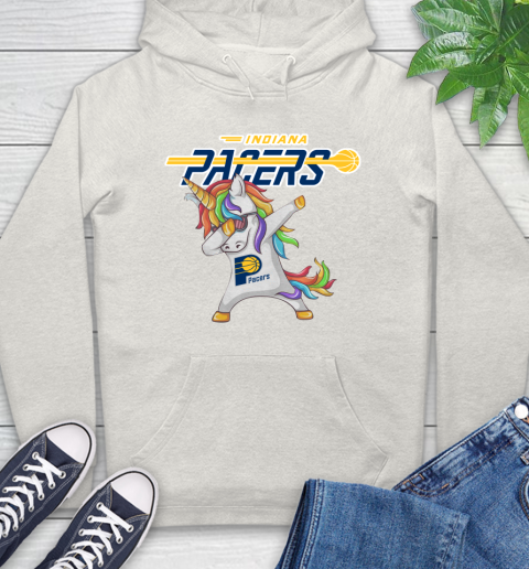 Indiana Pacers NBA Basketball Funny Unicorn Dabbing Sports Hoodie 12