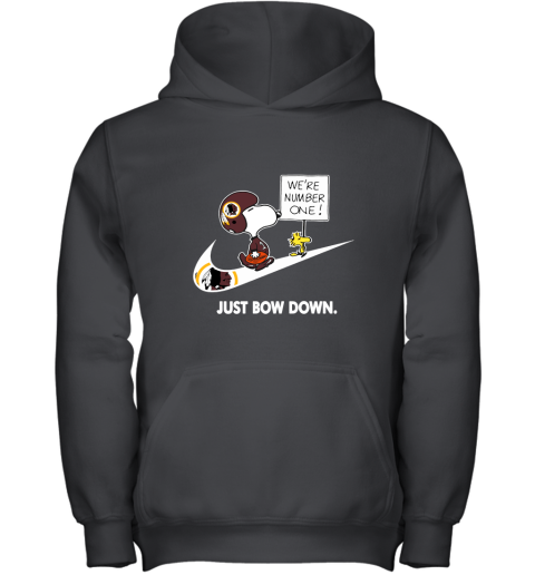 Washington Redskins Are Number One – Just Bow Down Snoopy Youth Hoodie