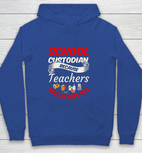 School Custodian Shirt Jokey Funny Saying Custodian Youth Hoodie 6