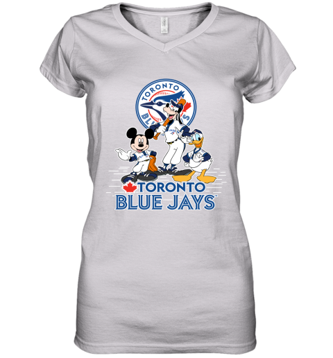 Toronto Blue Jays Mickey Donald And Goofy Baseball Sweatshirt 