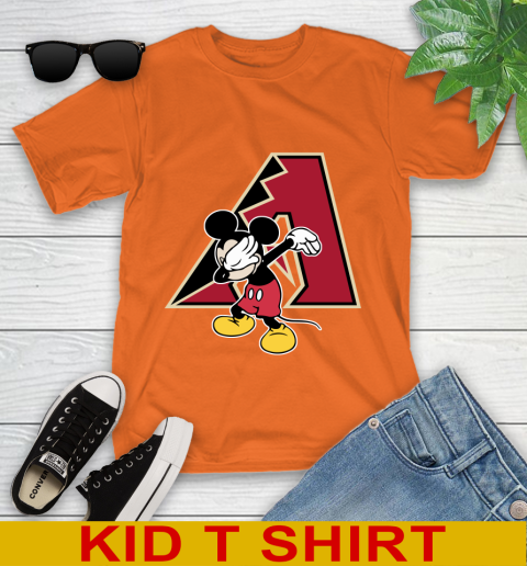Arizona Diamondbacks MLB Baseball Dabbing Mickey Disney Sports Youth T-Shirt 8 Arizona Diamondbacks MLB Baseball Dabbing Mickey Disney Sports Youth T-Shirt - Image 8