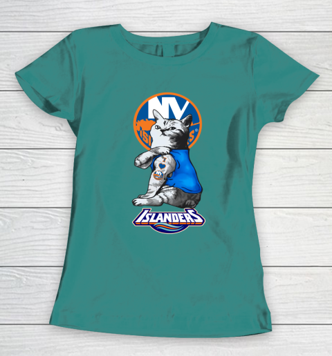 NHL My Cat Loves New York Islanders Hockey Women's T-Shirt 10