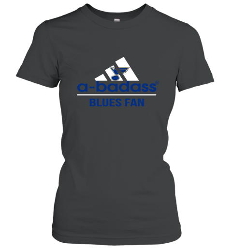 NHL A Badass St.Louis Blues Fan Adidas Hockey Sports Women's T-Shirt