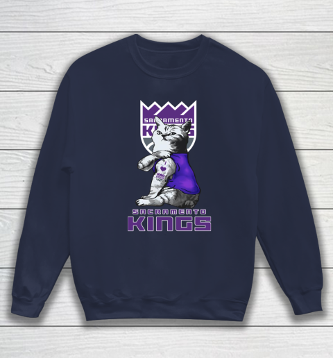 NBA Basketball My Cat Loves Sacramento Kings Sweatshirt 2