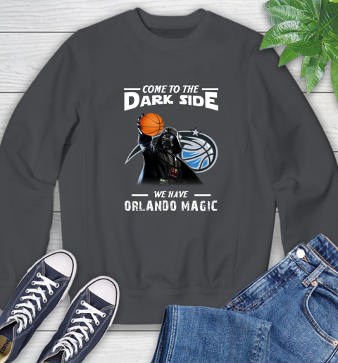 NBA Come To The Dark Side We Have Orlando Magic Star Wars Darth Vader Basketball Sweatshirt 6