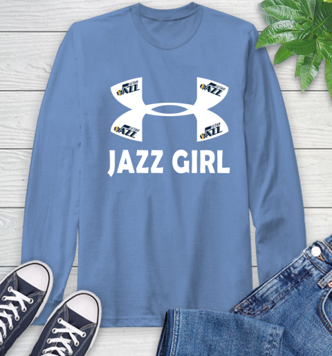 NBA Utah Jazz Girl Under Armour Basketball Sports Long Sleeve T-Shirt 12