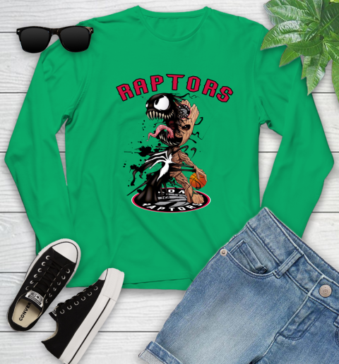 NBA Toronto Raptors Basketball Venom Groot Guardians Of The Galaxy Youth Long Sleeve 6