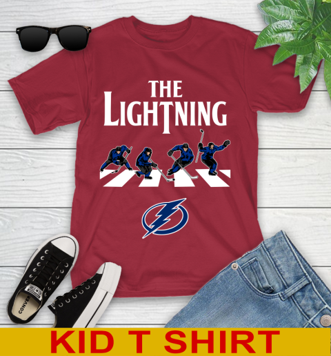 NHL Hockey Tampa Bay Lightning The Beatles Rock Band Shirt Youth T-Shirt 12