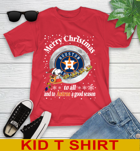 Houston Astros Merry Christmas To All And To Astros A Good Season MLB Baseball Sports Youth T-Shirt 11