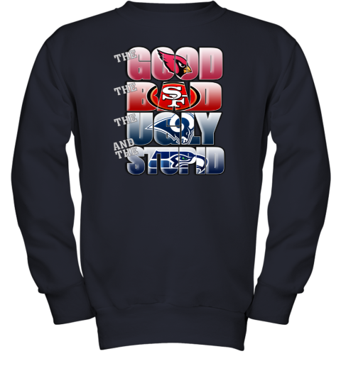 NFL Good Bad Ugly Stupid Mashup Arizona Cardinals Youth Hoodie - Rookbrand