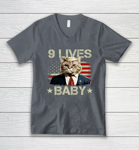 9 Lives Baby Trump V-Neck T-Shirt 3