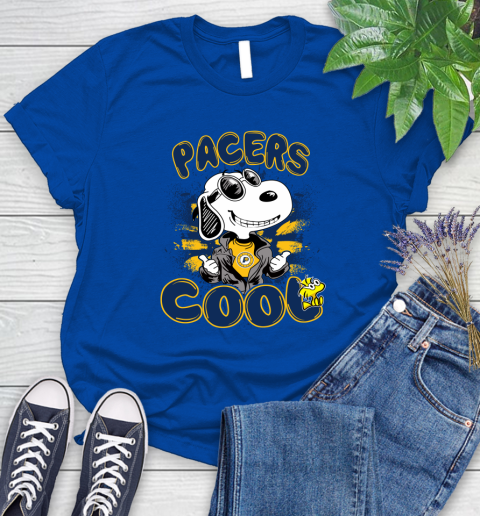 NBA Basketball Indiana Pacers Cool Snoopy Shirt Women's T-Shirt 10