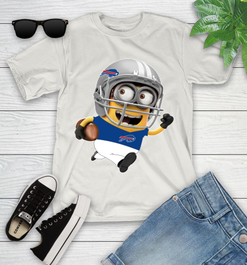 NFL Buffalo Bills Minions Disney Football Sports Youth T-Shirt 12