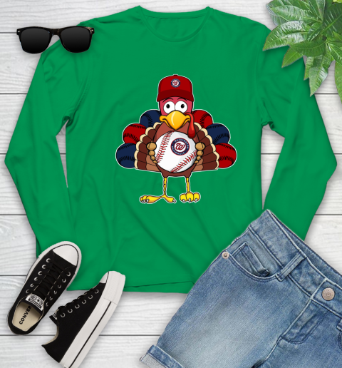 Washington Nationals Turkey thanksgiving Youth Long Sleeve 6