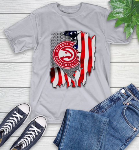 Atlanta Hawks NBA Basketball American Flag T-Shirt 6
