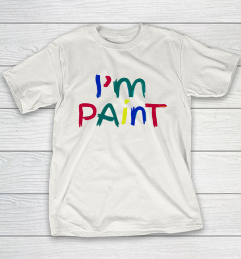 I Heart Love To Finger Paint Couple Valentine I'm Paint Youth T-Shirt