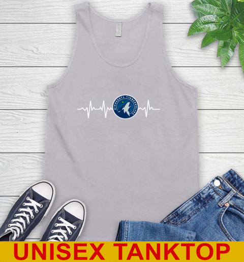 Minnesota Timberwolves NBA Basketball Heart Beat Shirt Tank Top 3