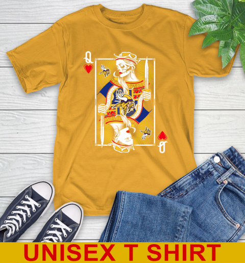 NFL Football Minnesota Vikings The Queen Of Hearts Card Shirt T-Shirt 2