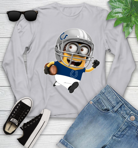 NFL Indianapolis Colts Minions Disney Football Sports Youth Long Sleeve 5