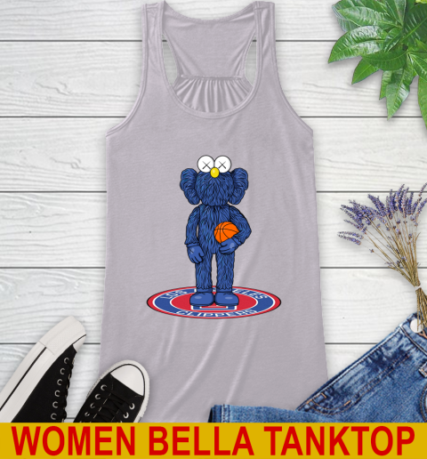 NBA Basketball LA Clippers Kaws Bff Blue Figure Shirt Racerback Tank 5
