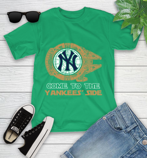 MLB Come To The New York Yankees Sox Side Star Wars Baseball Sports Youth T-Shirt 8