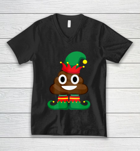 Elf Poop Emoji Shirt Family Christmas Shirts Poop V-Neck T-Shirt