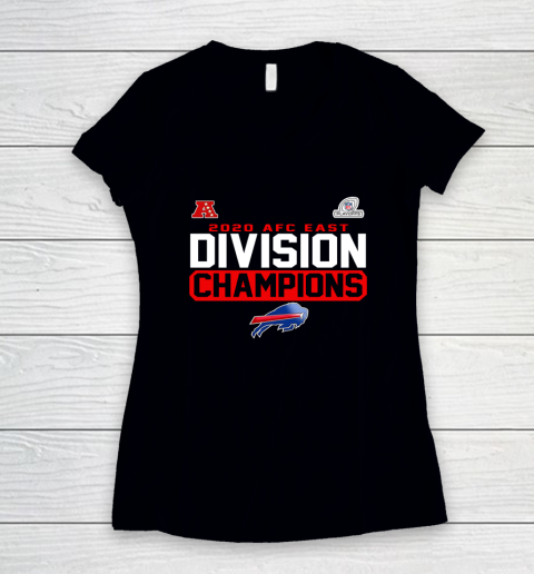 Bills AFC East Division Champions Women's V-Neck T-Shirt