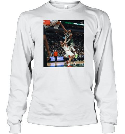 Milwaukee Bucks Giannis Antetokounmpo Frame It Poster Long Sleeve T-Shirt