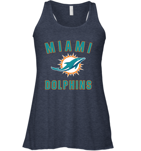 Miami Dolphins NFL Pro Line by Fanatics Branded Aqua Vintage Victory Racerback Tank