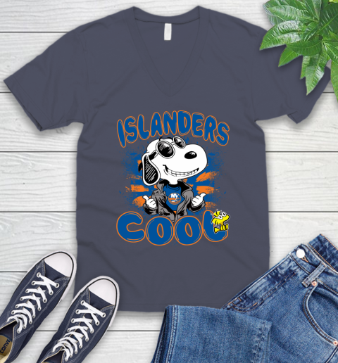 NHL Hockey New York Rangers Cool Snoopy Shirt V-Neck T-Shirt 7