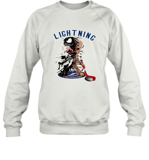 NHL Tampa Bay Lightning Hockey Venom Groot Guardians Of The Galaxy jA5BVDWBrFx sweatshirt 35 95 151514 front white