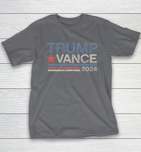 Trump Vance 2024 Retro Stripe Trump JD Vance Youth T-Shirt - Image 6