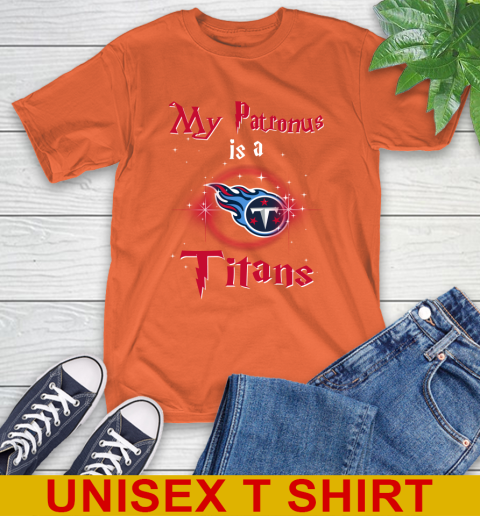 NFL Football Harry Potter My Patronus Is A Tennessee Titans T-Shirt 4