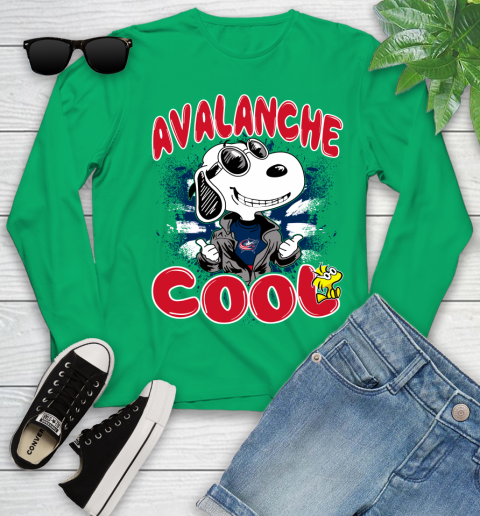 NHL Hockey Columbus Blue Jackets Cool Snoopy Shirt Youth Long Sleeve 6