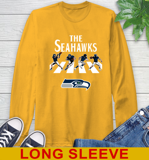 NFL Football Seattle Seahawks The Beatles Rock Band Shirt Long Sleeve T-Shirt 2