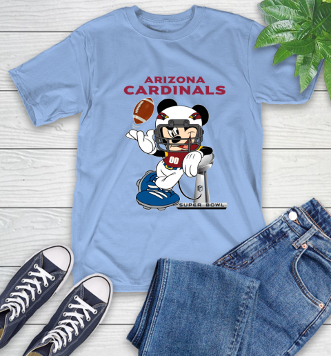 NFL Arizona Cardinals Mickey Mouse Disney Super Bowl Football T Shirt T-Shirt 11