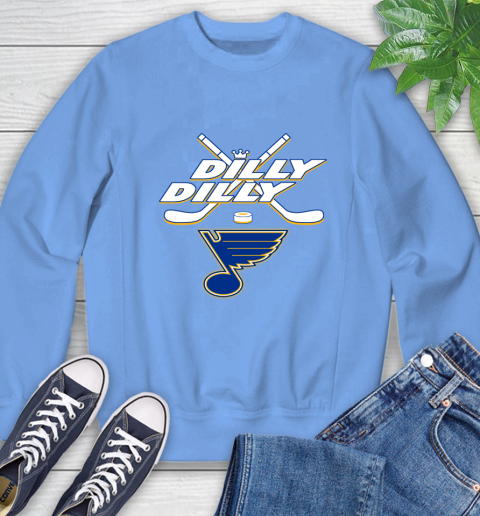 NHL St.Louis Blues Dilly Dilly Hockey Sports Sweatshirt 11