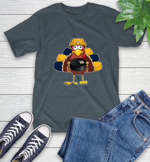 Nashville Predators Turkey Thanksgiving Day T-Shirt 9
