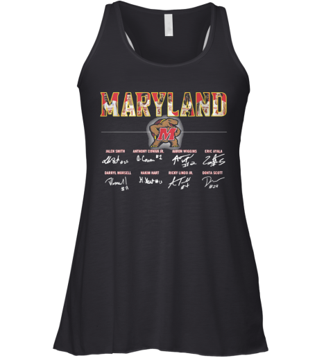 Fathead Maryland Terrapins Football Player Signatures Racerback Tank