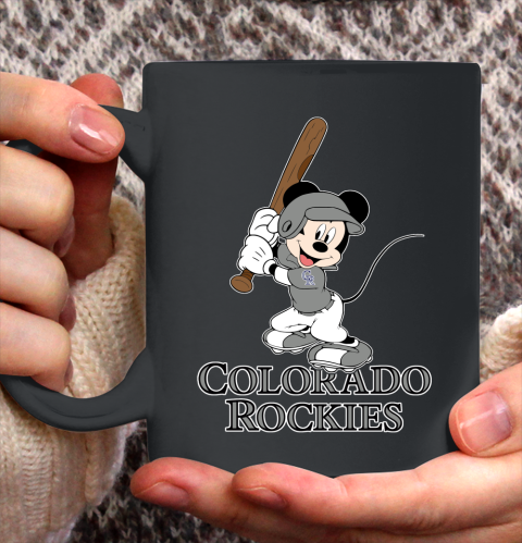 MLB Baseball Colorado Rockies Cheerful Mickey Mouse Shirt Ceramic Mug 15oz