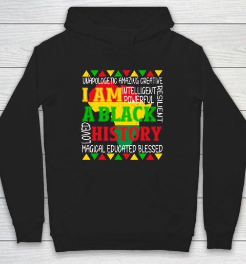 Black History Is American History Patriotic African American Hoodie