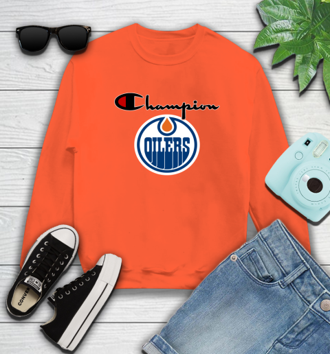 NHL Hockey Edmonton Oilers Champion Shirt Sweatshirt 2