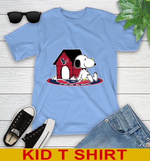 NFL Football Houston Texans Snoopy The Peanuts Movie Shirt Youth T-Shirt 11
