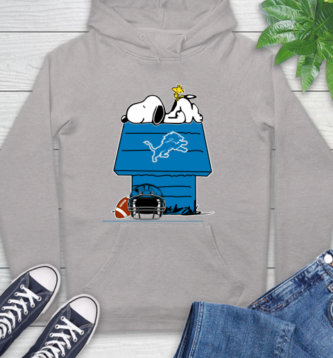 Detroit Lions NFL Football Snoopy Woodstock The Peanuts Movie Hoodie 12