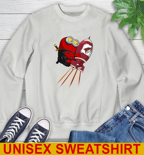 NHL Hockey Arizona Coyotes Deadpool Minion Marvel Shirt Sweatshirt 5