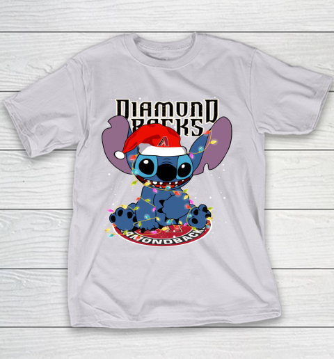 Arizona Diamondbacks MLB noel stitch Baseball Christmas Youth T-Shirt 2