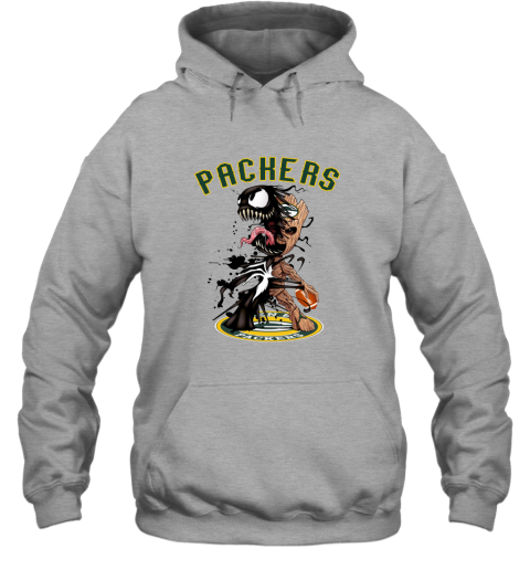 NFL Green Bay Packers Football Venom Groot Guardians Of The Galaxy YECYvGCHDwz hoodie 23 95 151514 front sport grey