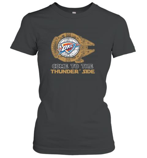NBA Come To The Oklahoma City Thunder Star Wars Basketball Sports Women's T-Shirt