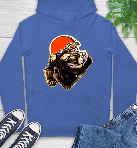 NFL Thanos Avengers Endgame Football Sports Cleveland Browns Hoodie 9
